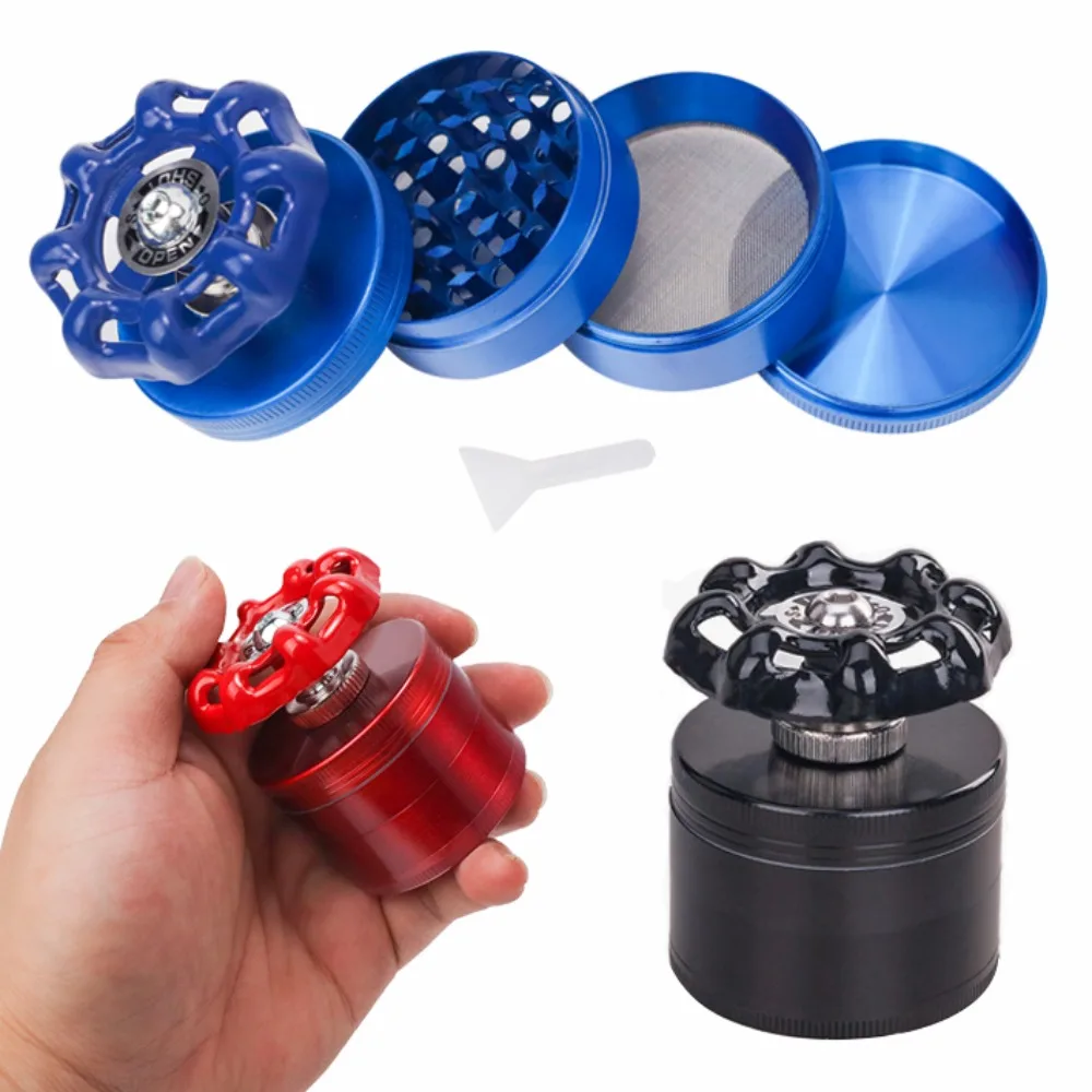 50mm Faucet Shape 4 Layer Metal Manual Tobacco Herb Grinder Spice Crusher Portable Smoking Accessory Mens Gift