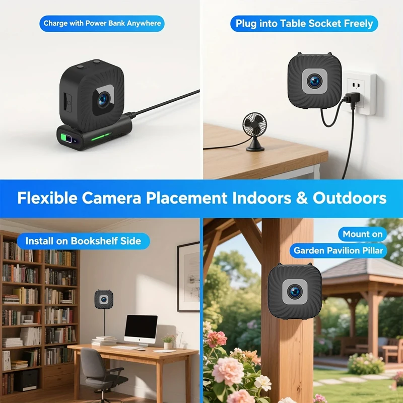 M6 HD Smart 720P Wireless Wifi Home Security Monitoring Camera Dual Way Audio Motion Detection Infrared Night Vision Camera