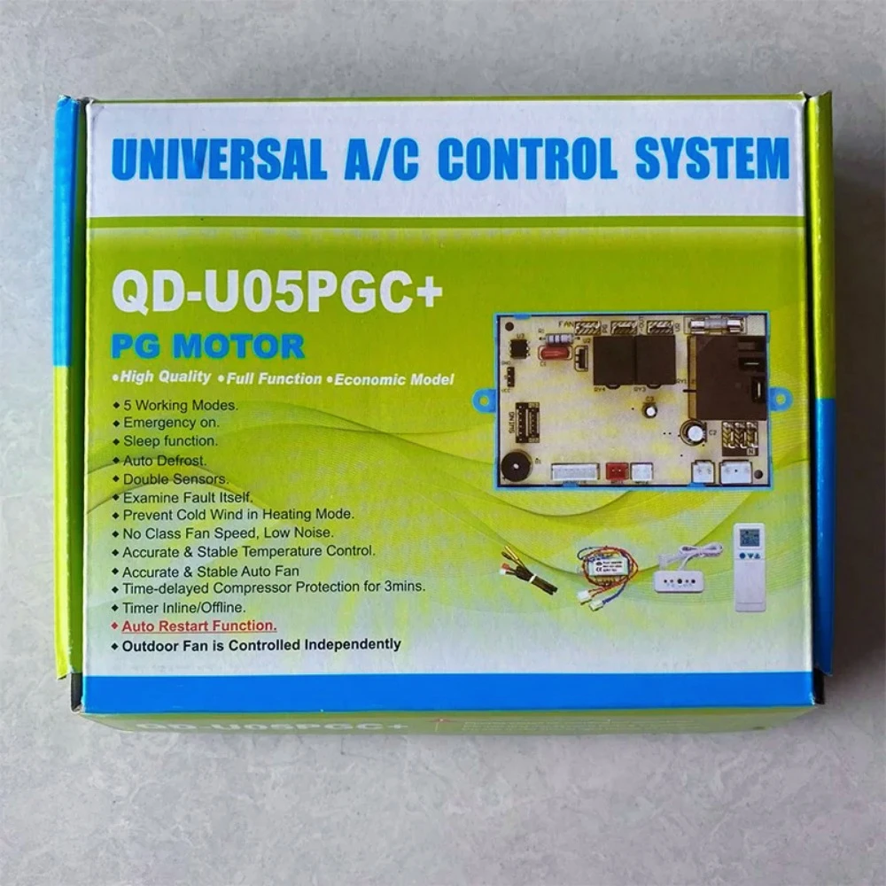 

ZZ-QUNDA QD-U05PGC+ General Split Air Conditioning Plate Computer Modification Universal Board Control Panel For PG Motor AC Rep