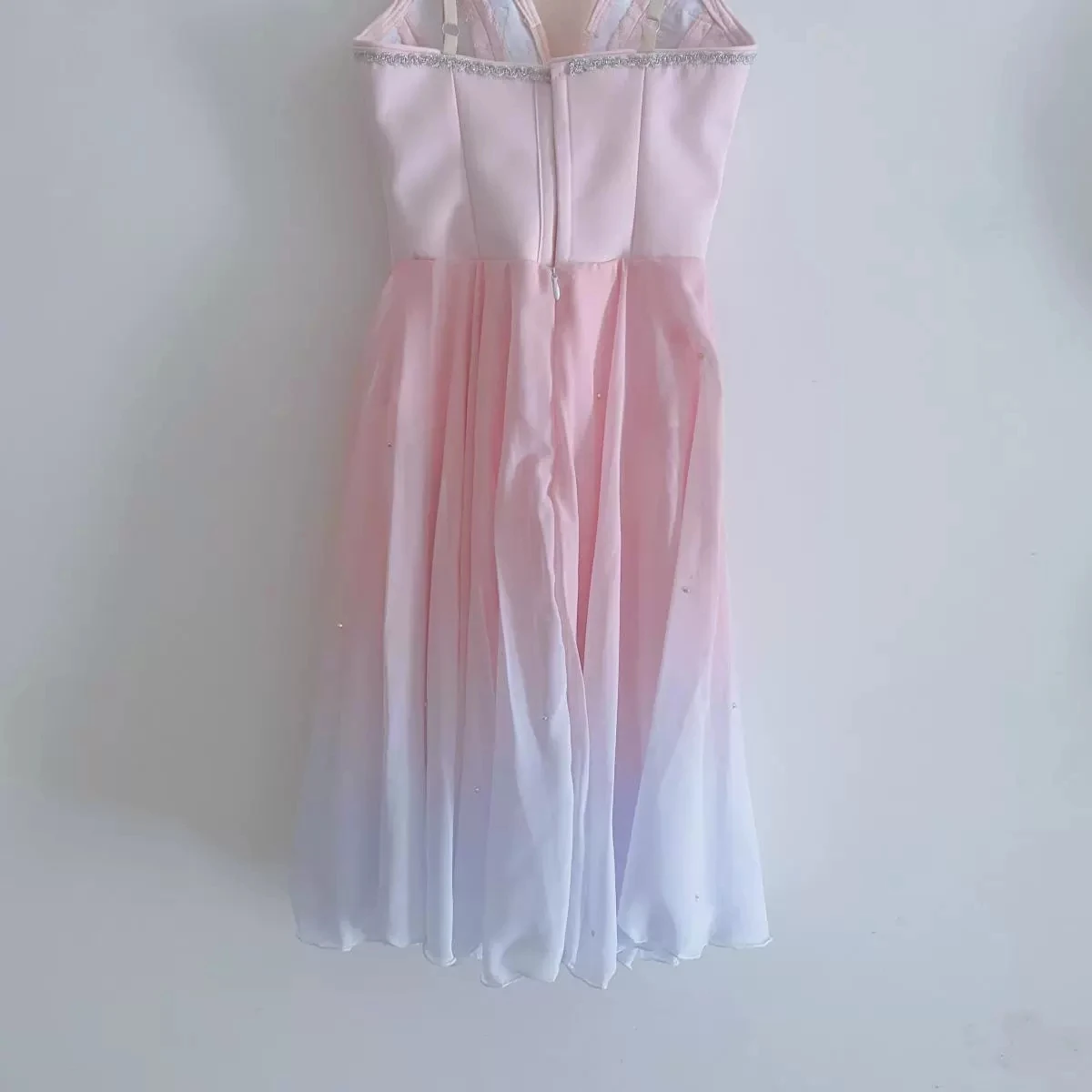 Customized Lyrical Ballet Skirt Gradient Color Customization Dance Competition pink gradient