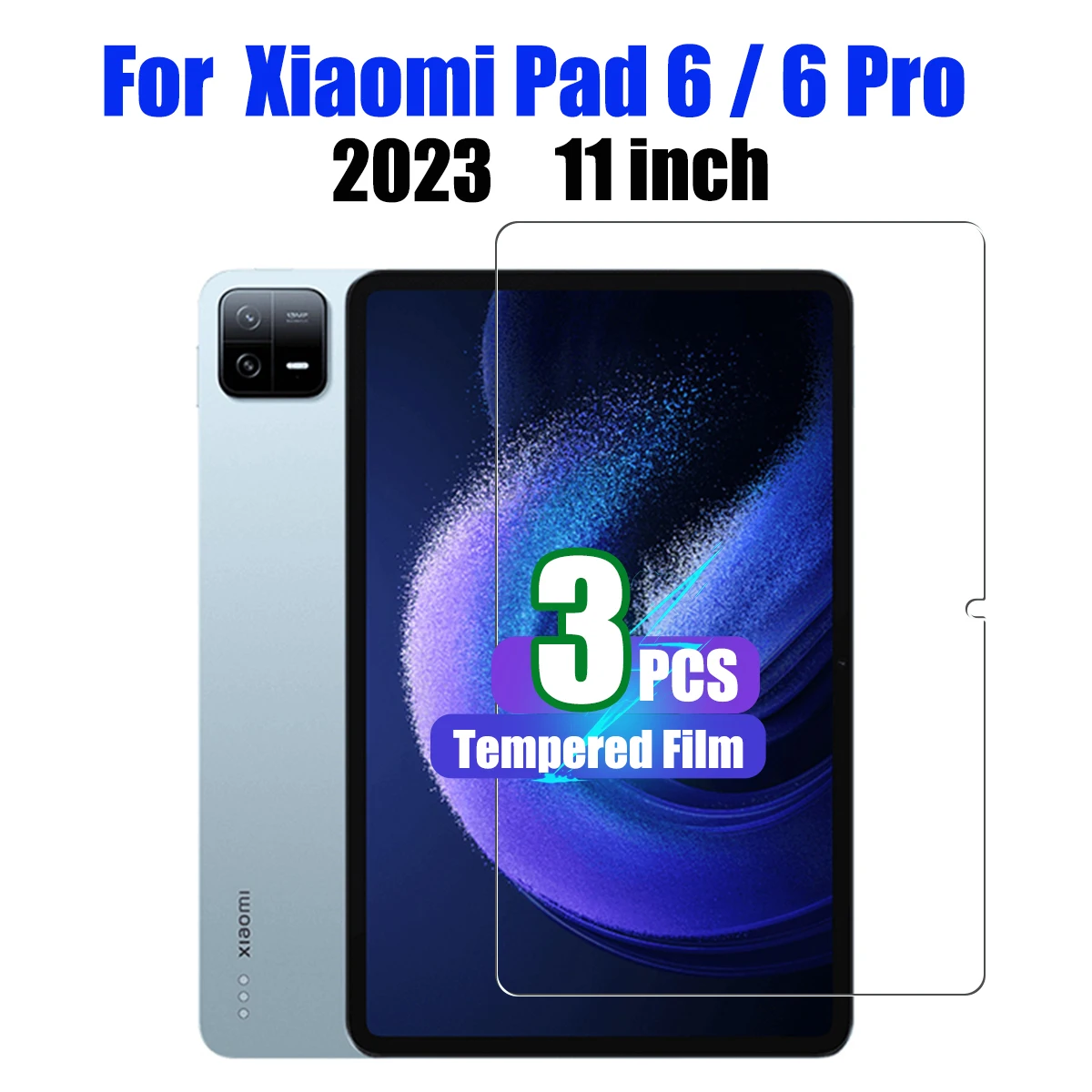 Protecteur d'écran pour Xiaomi Pad 6, dureté 9H, HD clair, anti-rayures, film en verre guatémaltèque pour Xiaomi Pad 6 Pro 2023, 11 pouces