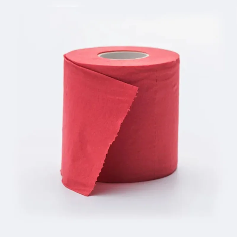 7 Color Santa Claus Paper Roll Tissue Paper Towels Christmas Decorations Xmas Santa Office Room Toilet Paper 4 Roll