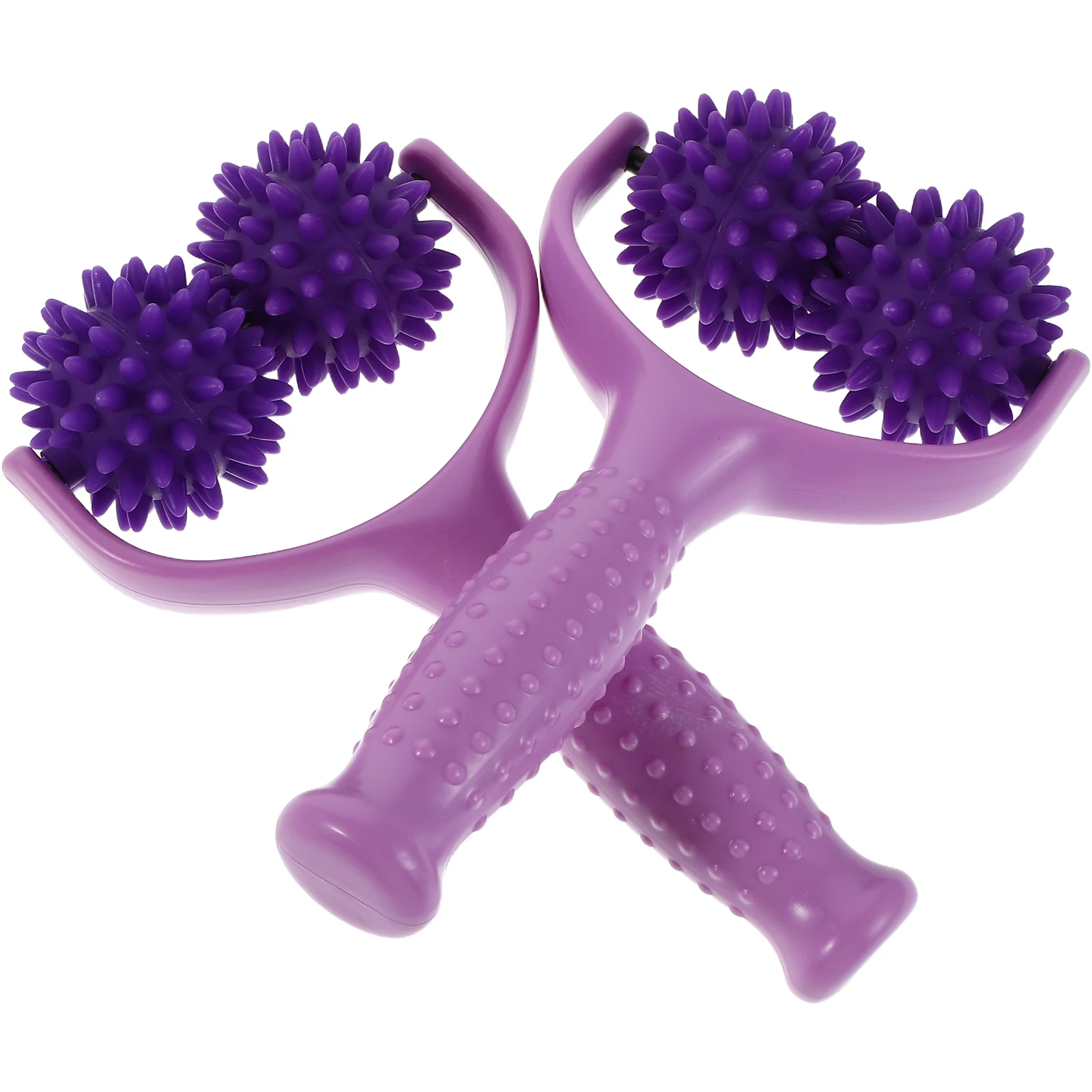 

2 Pcs Massage Stick Arm Roller Manual Muscle Tool Handheld Rollers Barbed Body Wheel Abs