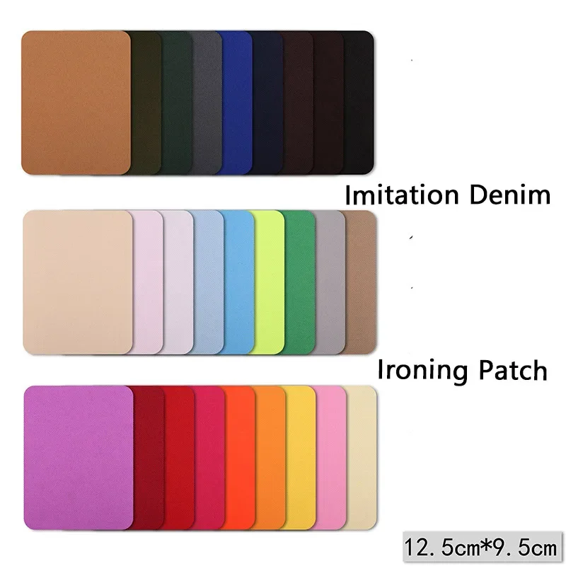 Elbow Patches for Clothes DIY Jeans Iron On Patch Repair Pants Knee Applique Stripes Apparel Fabric Clothing Sewing Accessory
