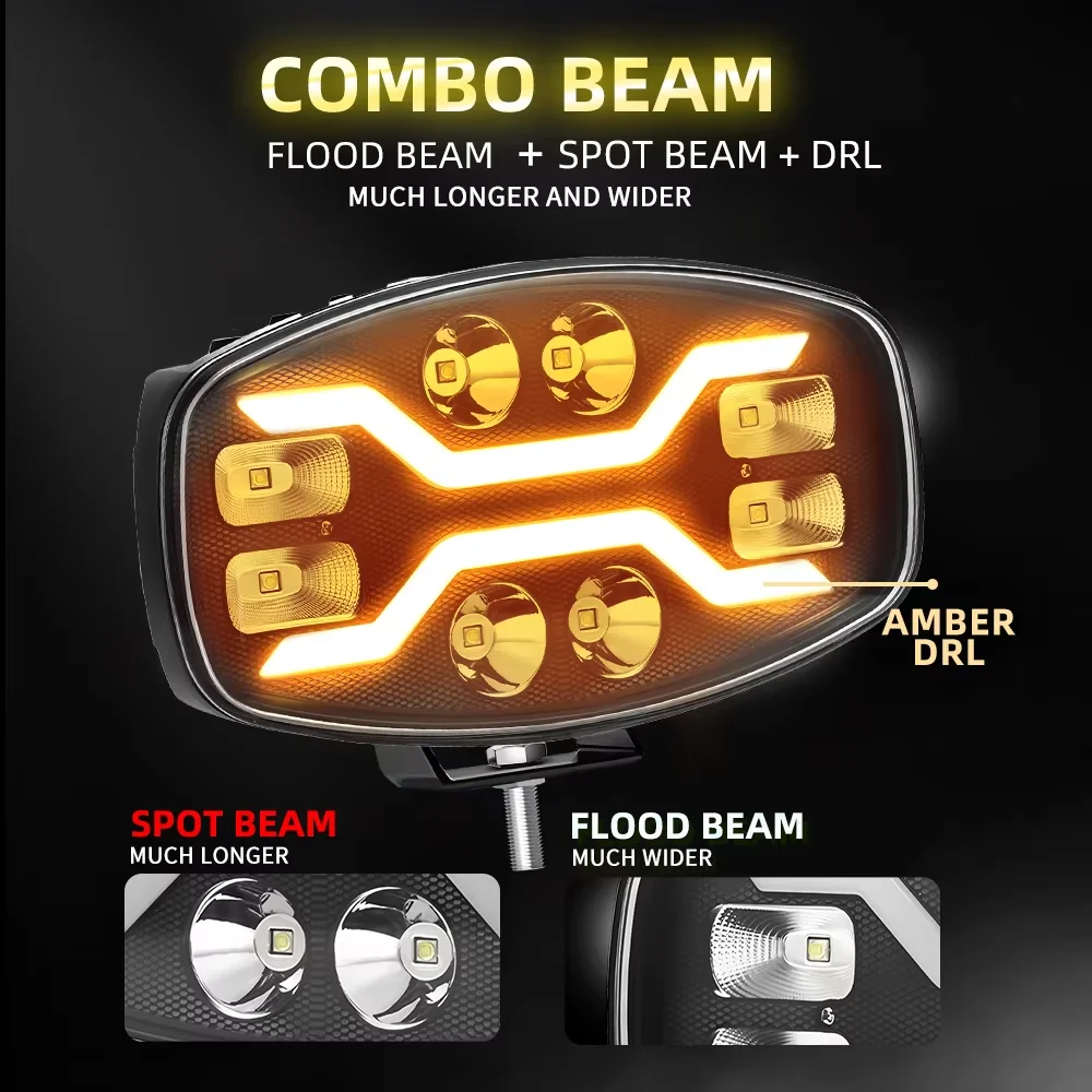Lampu Kerja LED Oval 9 Inci 12 - Led Work Light Bar 12 Inch Offroad ulasan dan harga