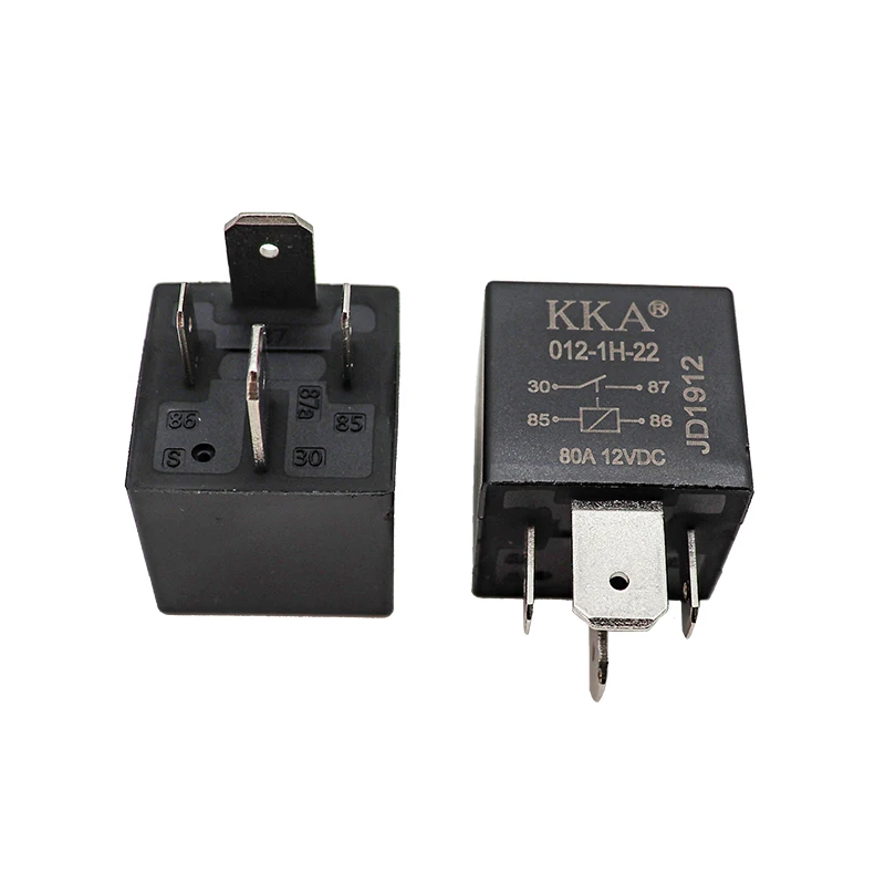 25Pcs/Pack 12V/24V4pin/5pin 80A Automotive Relay with Metal Bracket, High Quality Car Relay for Auto/Motorcycle