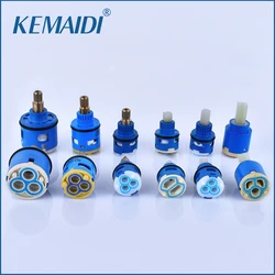 KEMAIDI Bathroom Ceramic Faucet Valve Short Leg Replacement Faucet Cartridge Single Handle Kitchen Basin Shower Faucet Parts