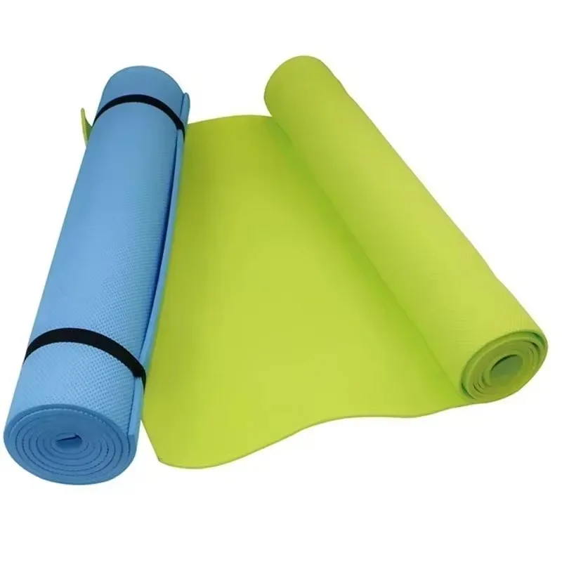 Esteras de Yoga antideslizantes de 4MM de espesor, 173cm x 61cm, para ejercicio, Fitness, insípido, Pilates, entrenamiento, gimnasio, con vendaje,