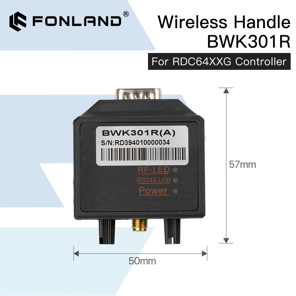 Imagem -03 - Punho Operacional sem Fio Fonland Ruida Controlador Laser Co2 Bwk301r Bwk301t para Rdc6442g Rdc6442s Rdc6432g