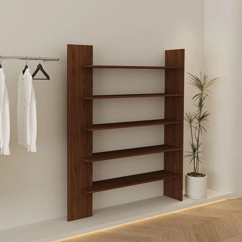 medieval shoe store shelves, display racks, store middle island racks, shoe display cabinets, clothing store floor bag display