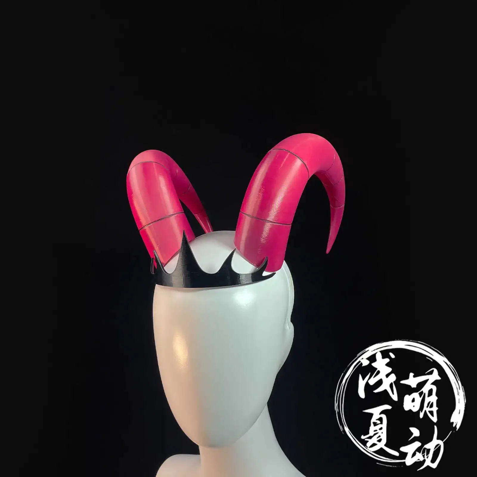 Lillth Morningstar  Horns Prop Hazbin Hotel  Crown Headwear Cosplay Accessories Christmas Party Props for Comic Show