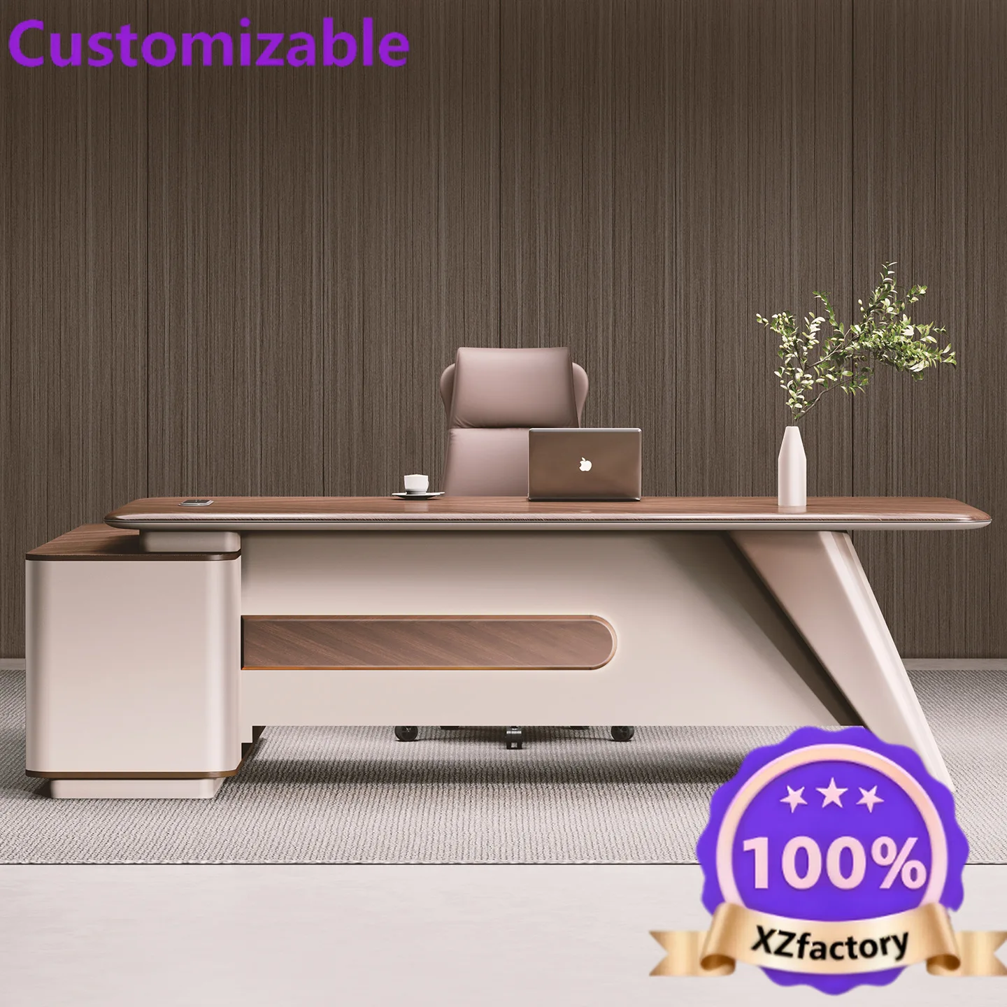 Factory Direct 2026 Boss table, desk, light luxury, senior sense, president table, large class desk, chairperson table, manager