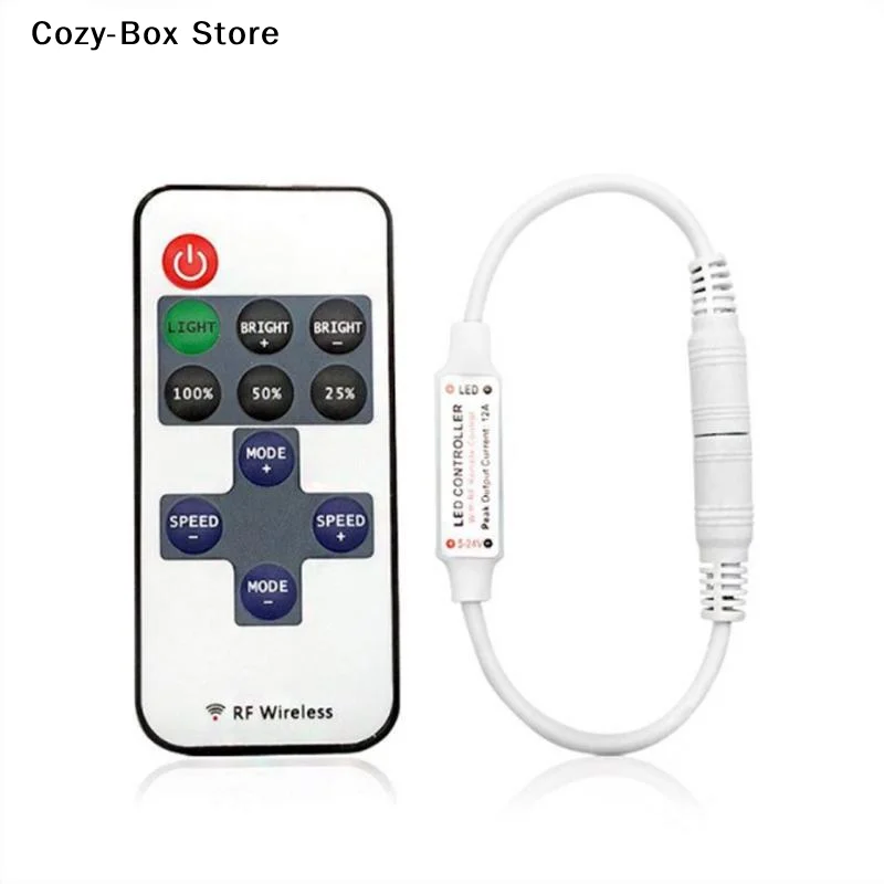 [ZY]1 Set Brightness Adjustment Dimming 12V 24V RF Remote LED Controller For LED Strip Neon Light 5050 / 2835/ COB[ZY]