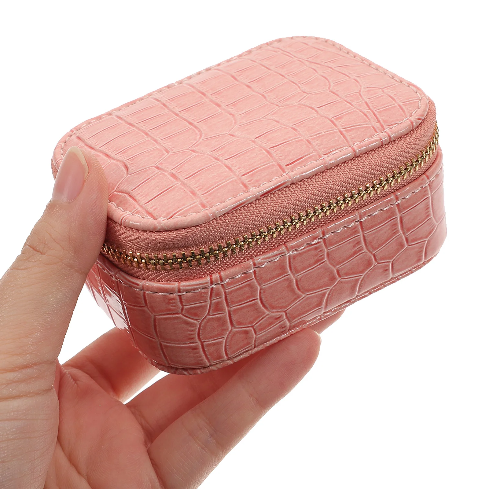 

Portable Jewelry Box Small Travel Organizer Jewelry Storage Case for Rings Necklaces Bracelets Travel Small Jewlery Box