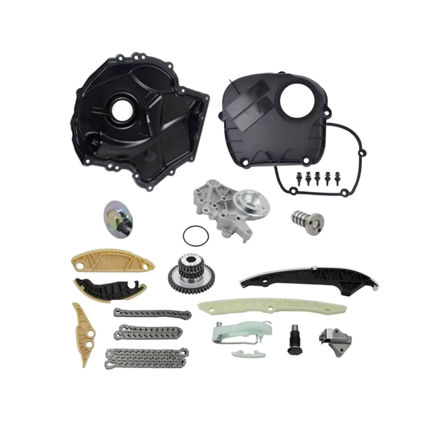 Engine Parts Timing Chain Cover Solenoid Magnet Kit Fit 2.0 L L4 GAS EA888 For Audi VW Jetta GTI A3 A4 A5 A6 Q5 Gen2 2.0L 08-13