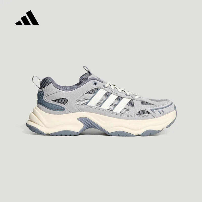 Adidas Dad Shoes LA6798 White Light Grey Rubber Outsole Synthetic Upper Fabric Insole Casual Chunky Sneakers