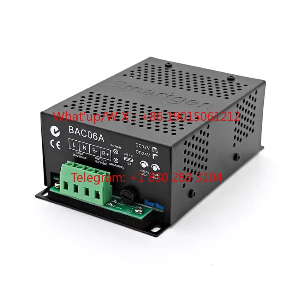 Suitable for SmartGen Zhongzhi BAC06A generator set battery 12/24V smart floating charger