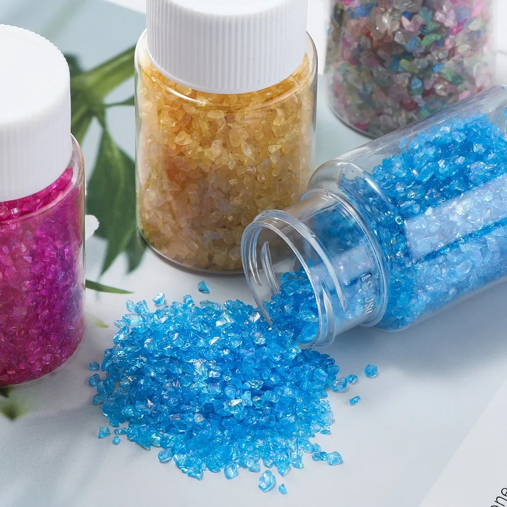 

30g Bottled Symphony Glass Gravel Crystal Sand Quicksand Filling DIY Filling Photo Frame Nail Decoration