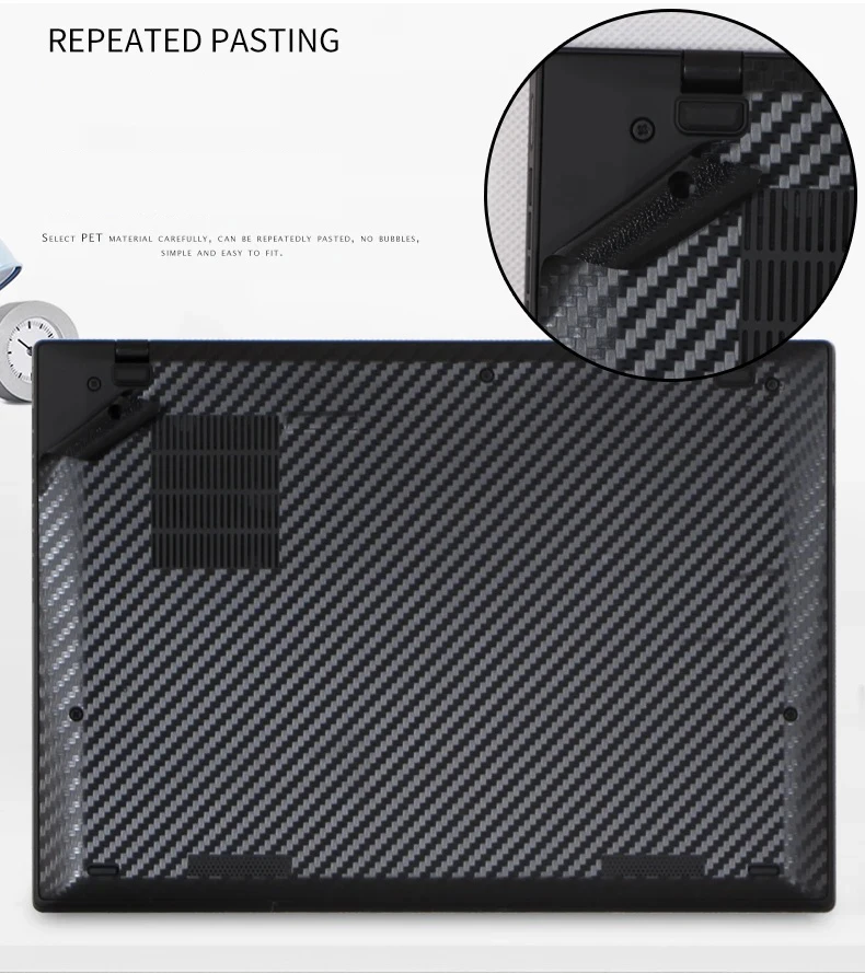 Pre-cut 1PCS Bottom Skin Sticker Cover Film For Lenovo Thinkpad X230s X240 X270 X280 E580 E480 R480 T580 T480S T490 T490S T590