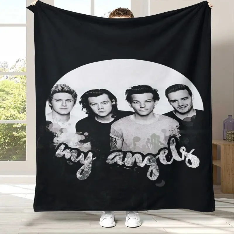 1D One D-Direction Boy Band Soft Flannel Throw Blanket,Cozy Warm Blanket for Bed,Sofa,Living Room,Picnic,Camping,Home Decor,Gift