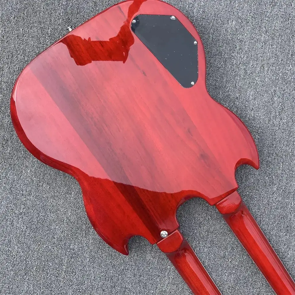 Double SG Style Double neck 12-string double string + 6-string lead guitar red available by order