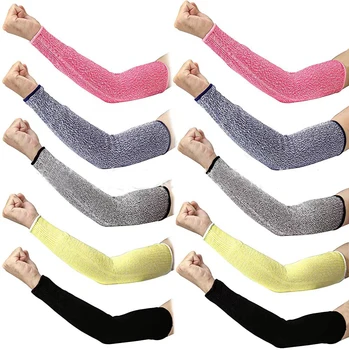 Luva de proteção para braço, nível 5 hppe, resistente ao corte, luva de segurança para trabalho, anti-furos, construção, vidro de automóvel