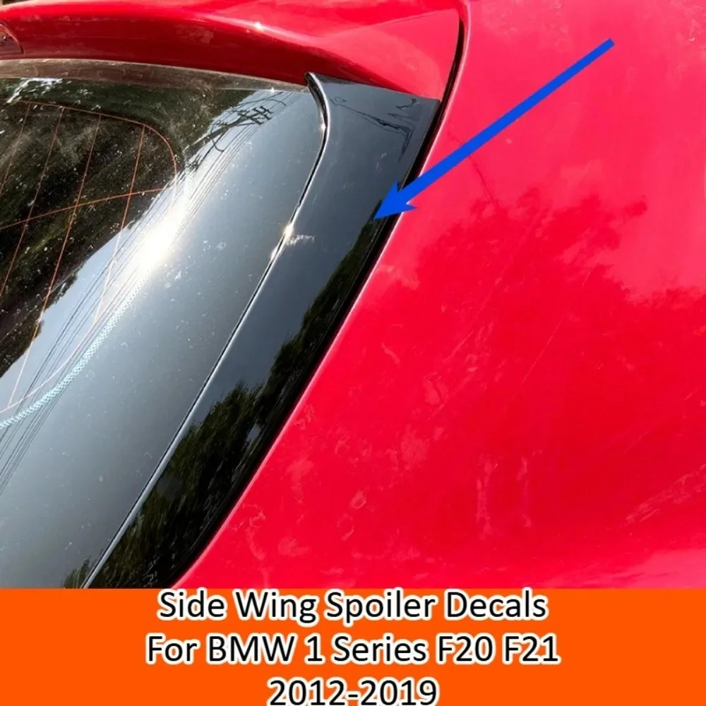 

Side Wing Spoiler Decals For BMW 1 Series F20 F21 2012-2019 Rear Tail Fin Exterior Trim Sport Tuning Accessories Cover Kit Parts