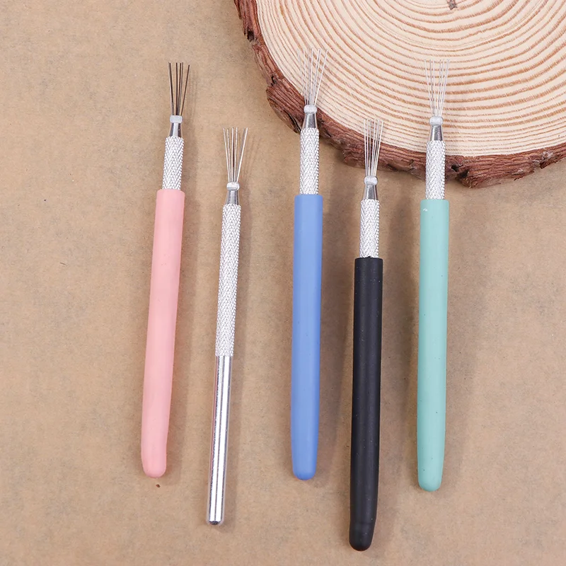 7 Pin Feather Wire Texture Ceramics Tool Polymer Clay Sculpting Modeling Tool DIY Pottery Brush Pottery Tools Cake Accessories