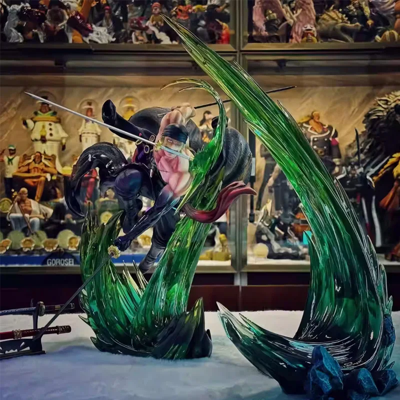 

One Piece Roronoa Zoro Glowing Figure UV Fluorescent Ghosts Island Wano Country Collectible Decor For Anime Fans