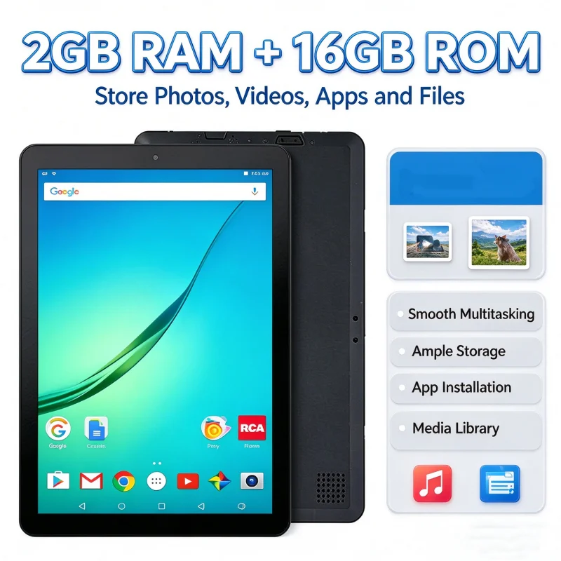 11.6 INCH RCT6513 Tablet  PC 2GB RAM 16GB ROM Android 7.0 CPU MT8127 Quad Core Dual Camera WIFI Battery 5000mAh