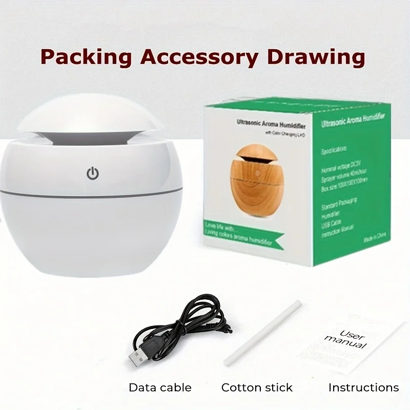 Umidificador compacto e colorido – mantenha sua casa confortável e estiloso!