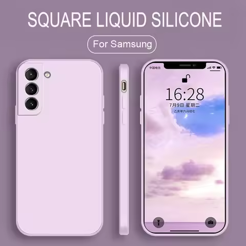Liquid Silicone Soft Case For Samsung Galaxy S21 S23 S10 Plus S20 FE S22 Note 20 Ultra Cover