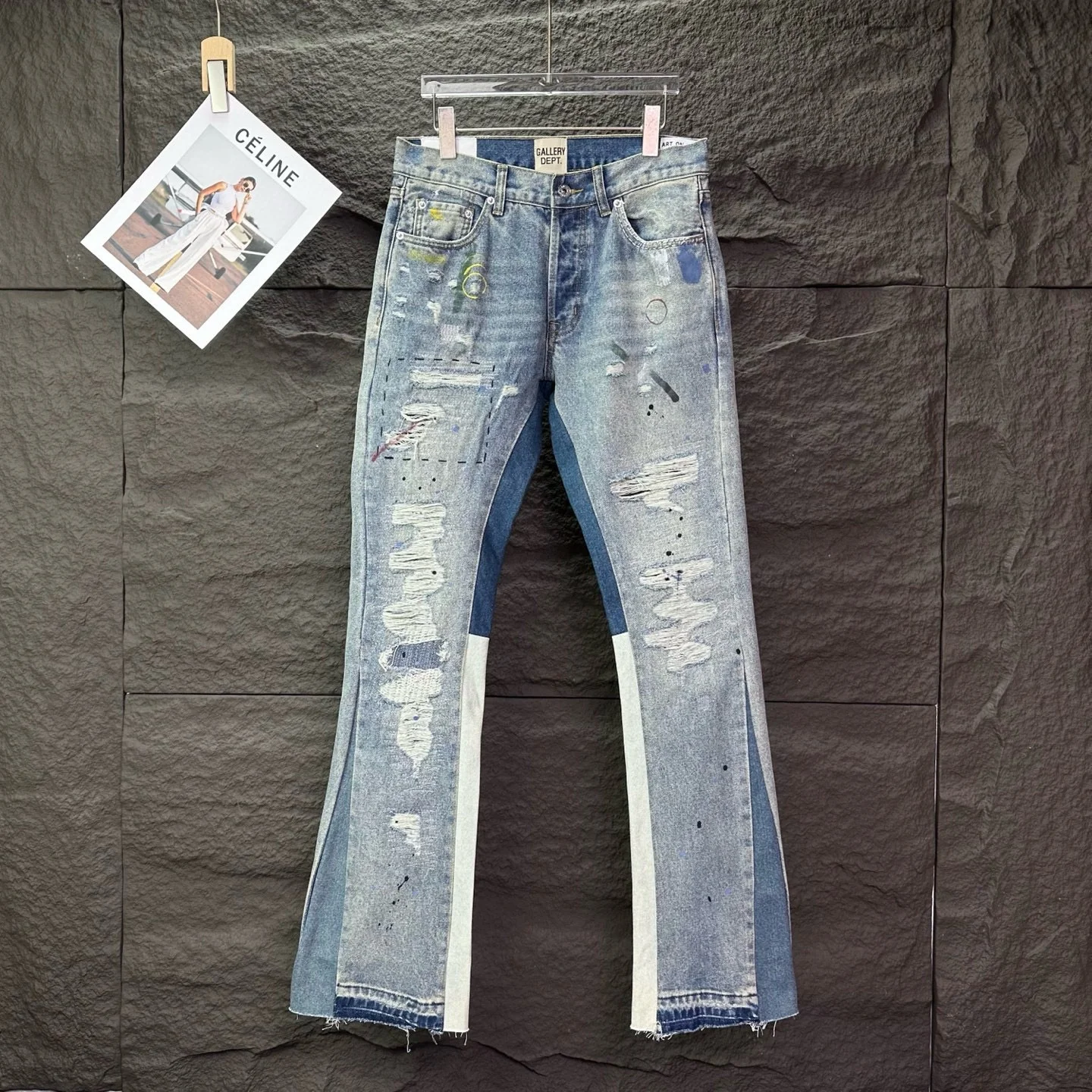 

Waed Vintage Jeans Men's Women's Loose Fit Casual Summer Jeans Distred Frayed Connective Leggings Blue Bla een Colors