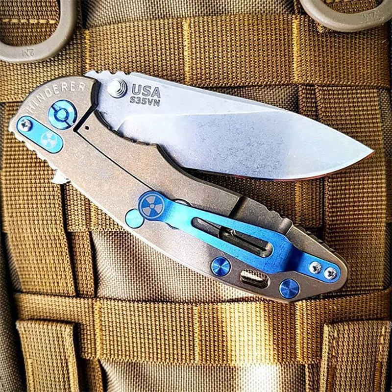 Imagem -05 - Conjunto Completo de Parafusos de Liga de Titânio Fix Kit de Rick Hinderer Facas Eixo de Apoio do Eixo Faça Você Mesmo Knife Handle Xm18 Xm18 3.5 in pc