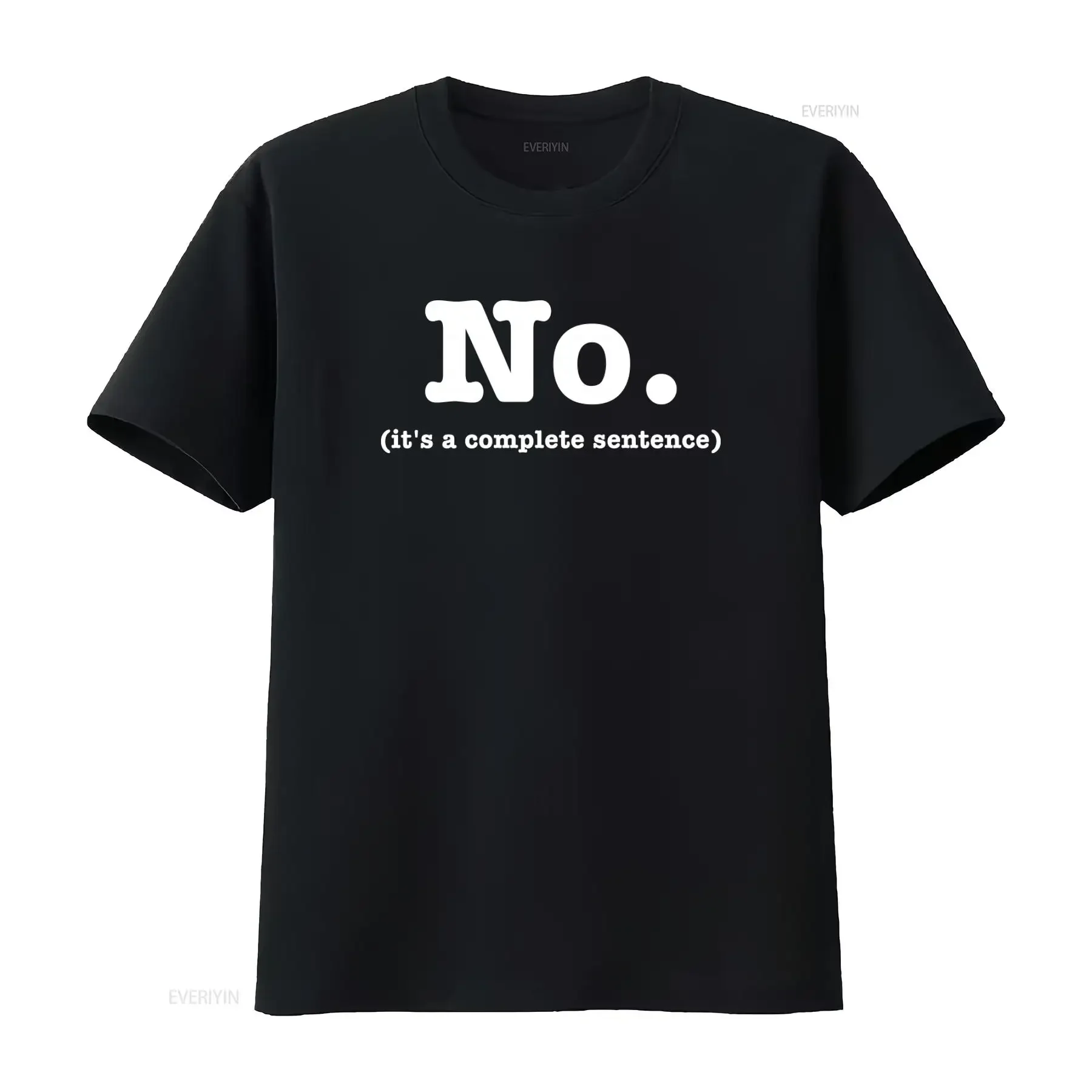 Feminist Women's Empowerment T Shirt No It's a Complete Sentence Set Boundaries Exert Your Rights vintage Washed Comfortable