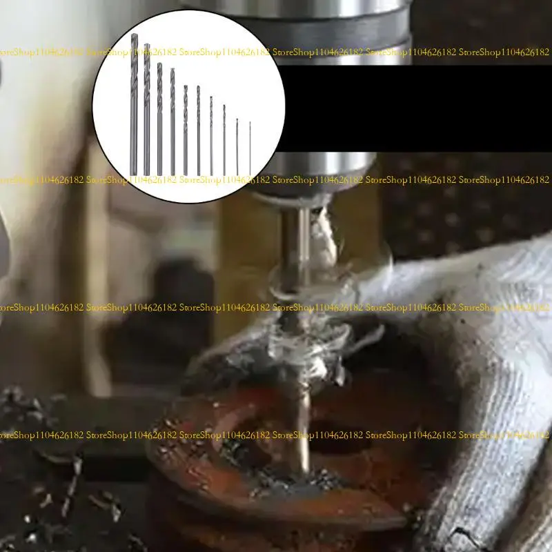 

Q2Q4 10Pcs HSS White Steel Twist Drill Bit Set 0.5-3mm For Electric Grinding Drilling