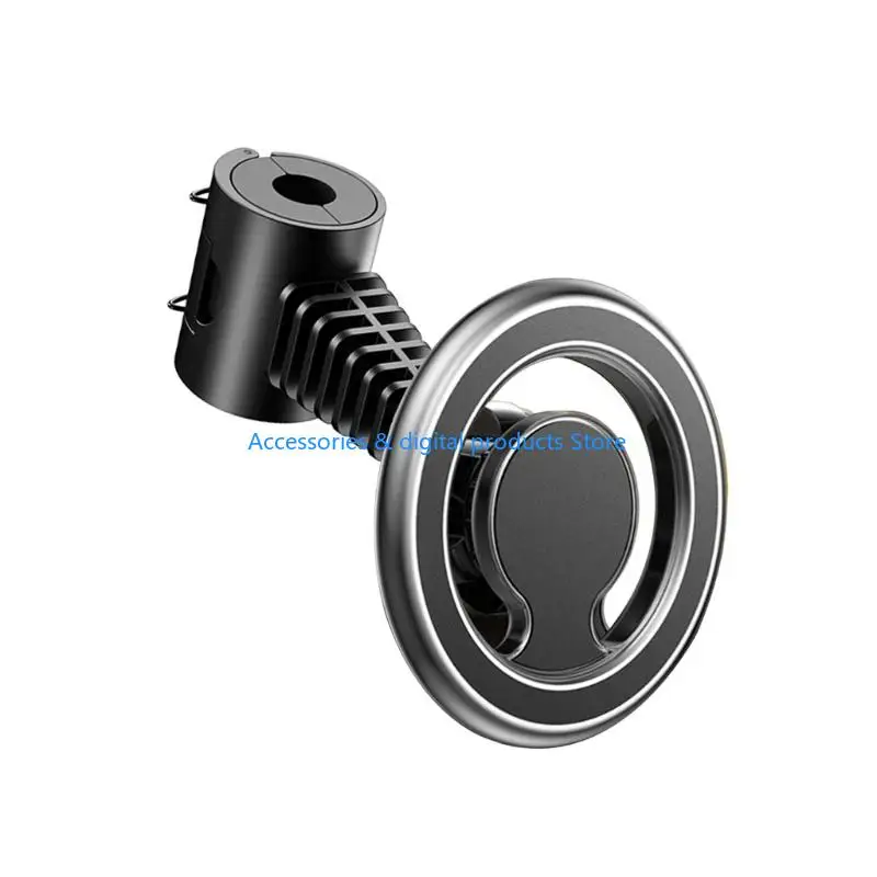 77JD Rotatable Backseat Car Phone Mount Holder Zinc Alloy Headrest Attachment Universal Device Fit Easy Installation