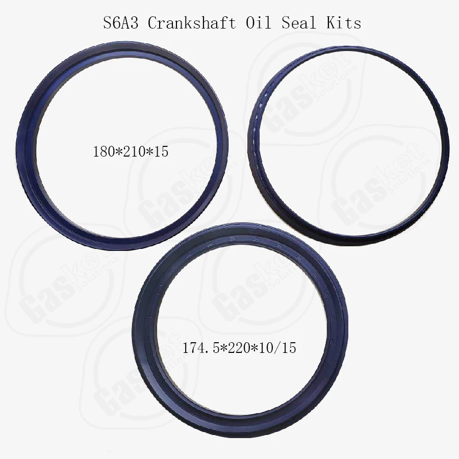 S6A S6AT S6A2 S6A3 S12A Front Rear crankshaft oil seal sets For Mitsubishi engine AE4897P BZ3818F 32511-25100 BZ2750E 3251105100