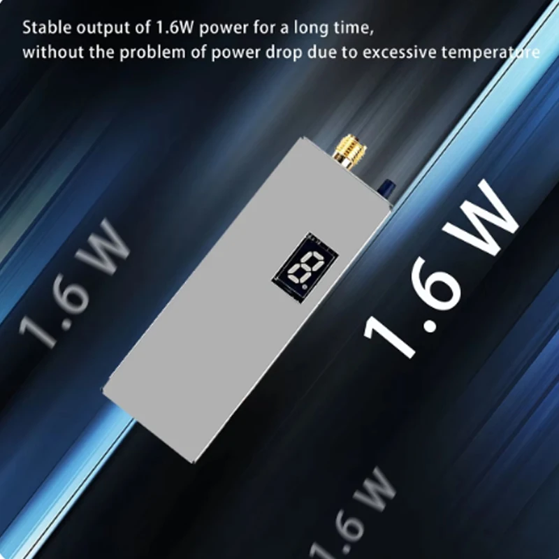 FPV 1.2G 1.3G 1.6W VTX الارسال 8CH 0.1mW/25mW/800mW/1600mW VTX الارسال لطويلة المدى FPV الطائرة بدون طيار RC نموذج #4