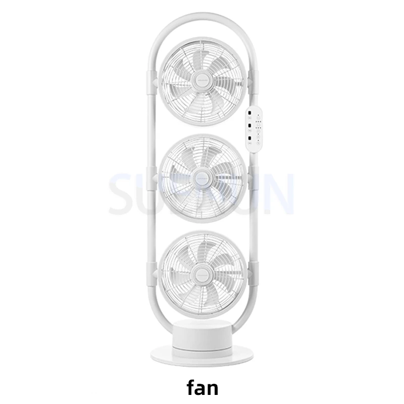 

Three head air circulation fan silent vertical household floor standing three head electric fan turbo convection circulation fan