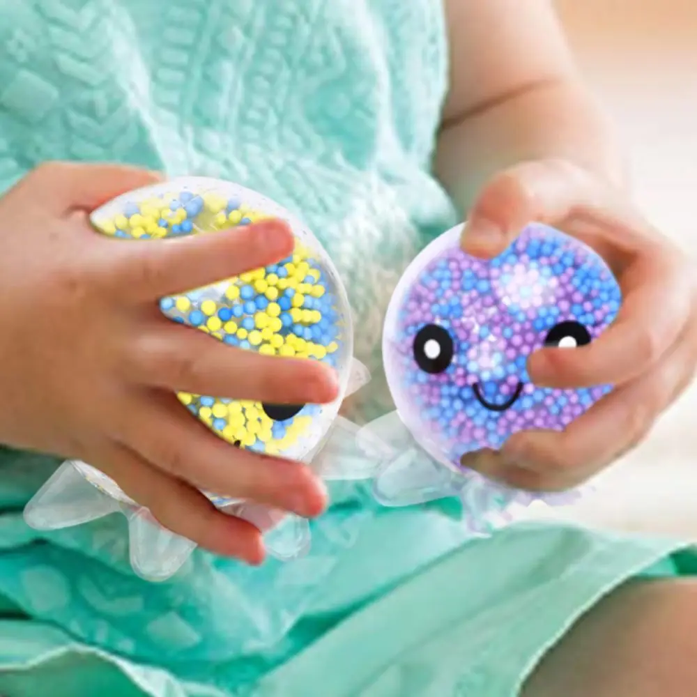 New Glow Stress Relief Fidget Octopus Balls Cute TPR Squeeze Toys Soft Funny Gift Pinching Toy