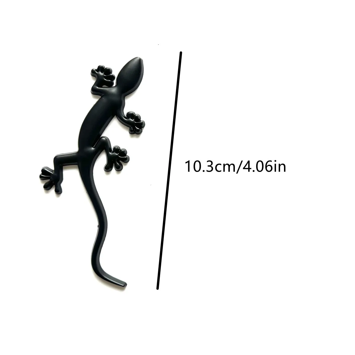 Car Styling Car Body Trunk Gecko Decorative Metal Alloy Sticker Car Universal Creative Personality Modification