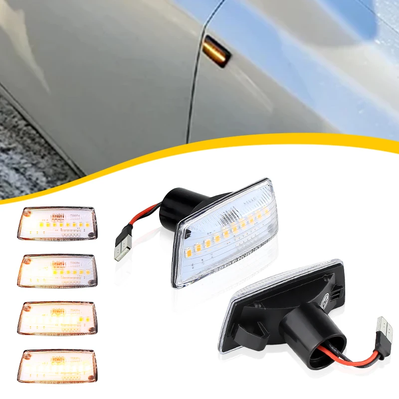 

2 шт. для Opel Zafira B MK2 (2005-2014) Corsa D MK4 (2006-2014) динамические светодиодные автомобильные боковые габаритные огни повторителя сигнальные огни