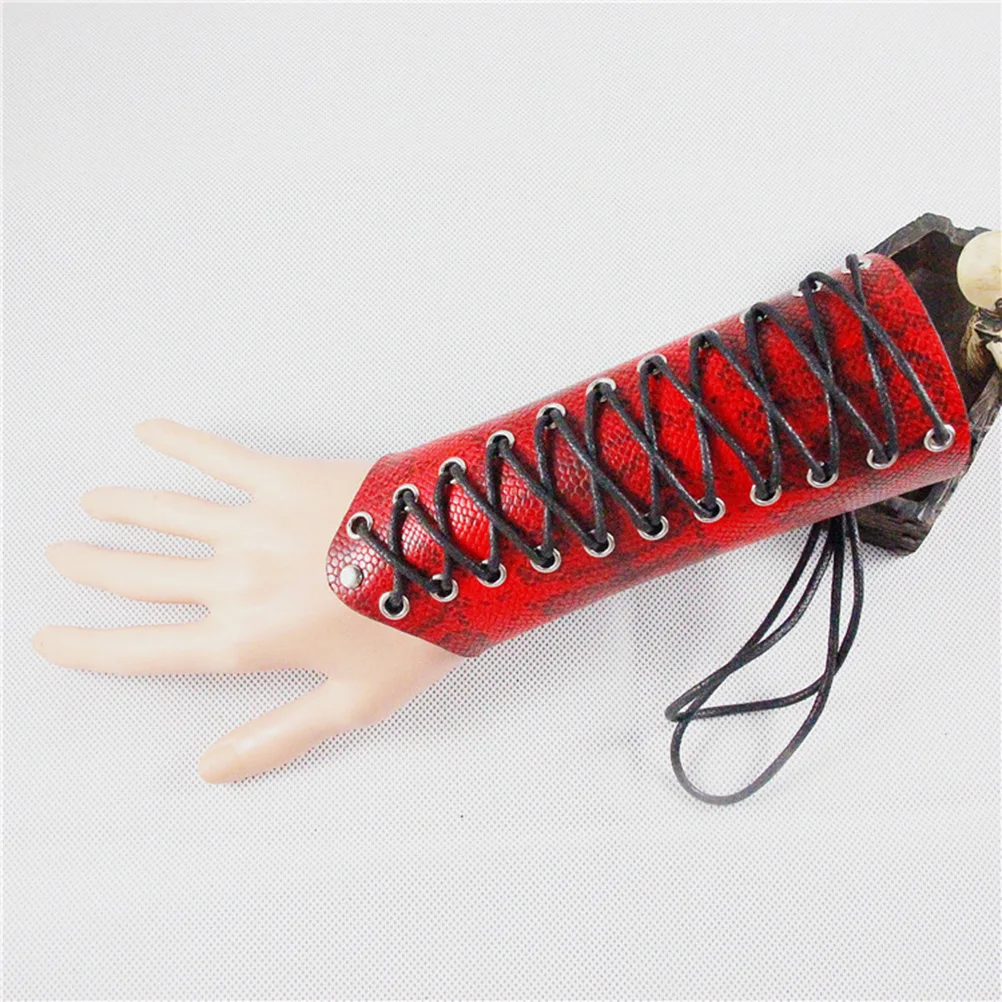 

Eco Friendly Wristbands Red Strap Punk Style Bracelet Waterproof Wrist Guard Jewelry Accessories Hat