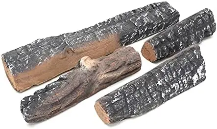 

Керамические брикеты для газовых каминов Skyflame – 4 маленькие штуки с аксессуарами для внутренних и наружных каминов