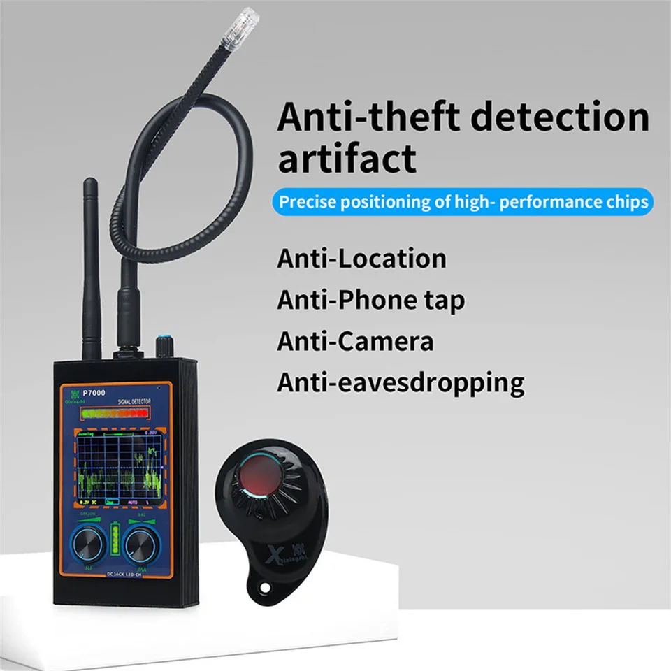 Strong Magnetic Hidden Camera Detectors GPS Tracker Device Recording Listening Device Scanner Hotel Cam Wifi Bluetooth Detector