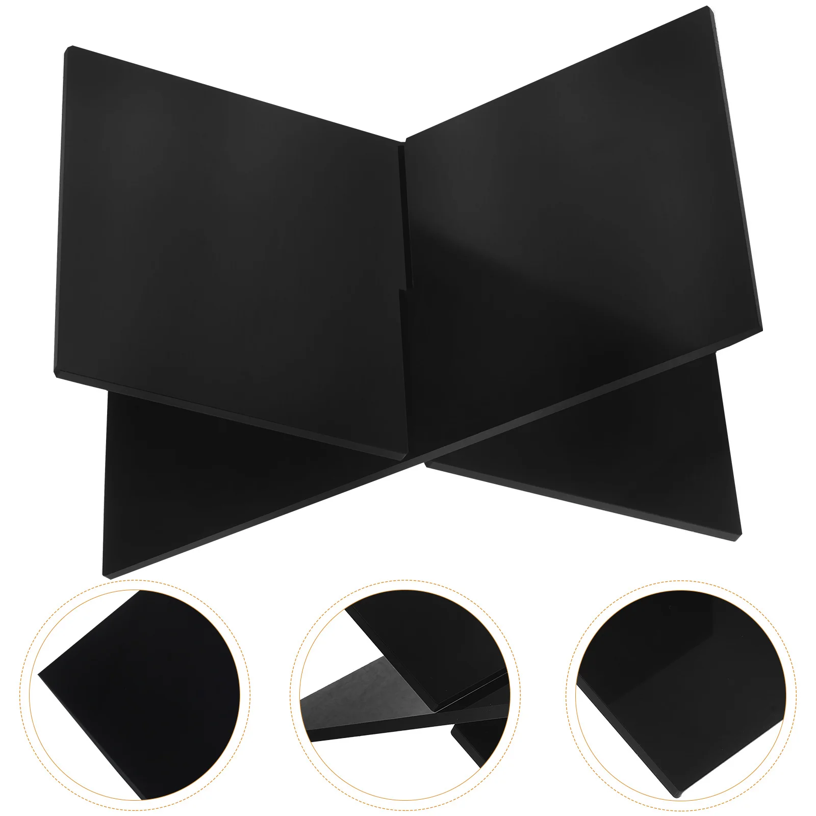 1 set 1 Set X-Shaped Acrylic Book Stand Multi-Function Book Holder For Desk Display Recipe Magazine Rack Kitchen Counter Storage