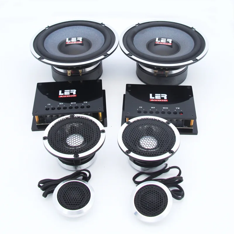 6.5 Inch 3-Way Component Car Speakers - 1.5