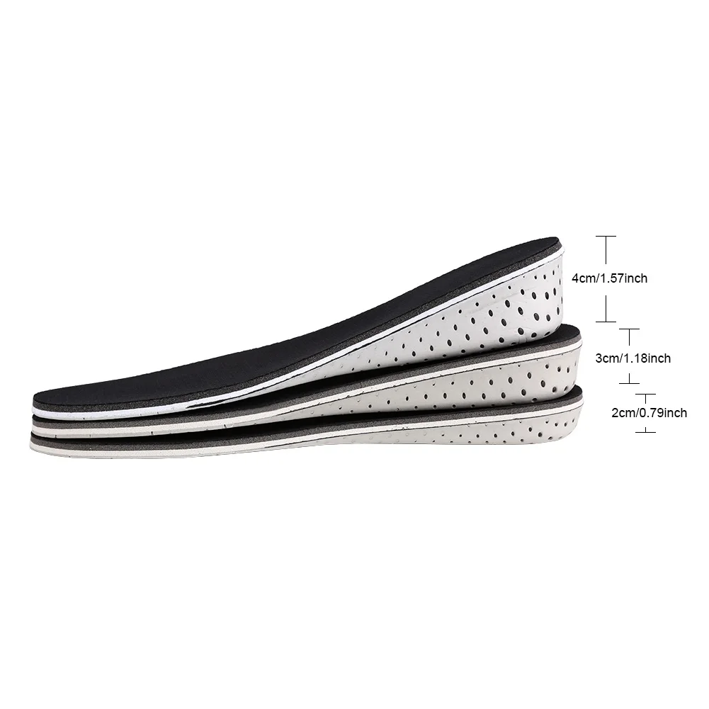 Invisible Height Increase Insoles Sport Shock Absorbing Breathable Heel Lift Insert Shoes Pad Heel Lift Insert Shoes Pad