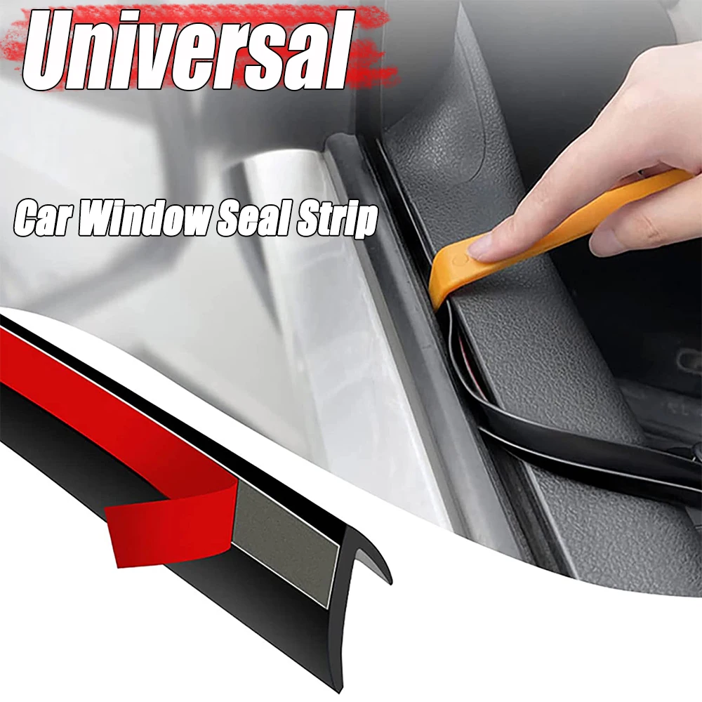 

Car Window Seal Strip V Shape Car Side Window Sealing Strips Auto Rubber Window Sealants Sound Insulation Weatherstrip Parts